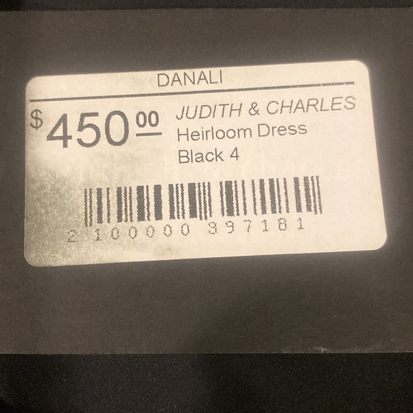 NWT Judith & Charles  Black Heirloom Midi Shirt Dress Size 4 $450 MSRP‎ - Picture 6 of 10